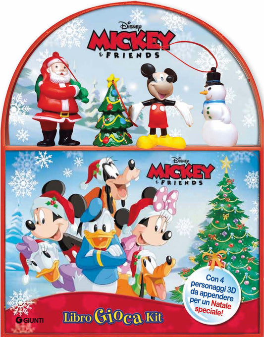 Libro Giocakit Natale Disney Mickey&Friends::Con 4 personaggi 3d da appendere per un Natale speciale!