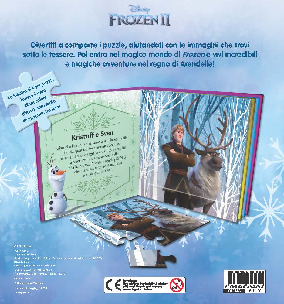 Frozen 2 - Libro Maxi puzzle::Con 4 grandi puzzle