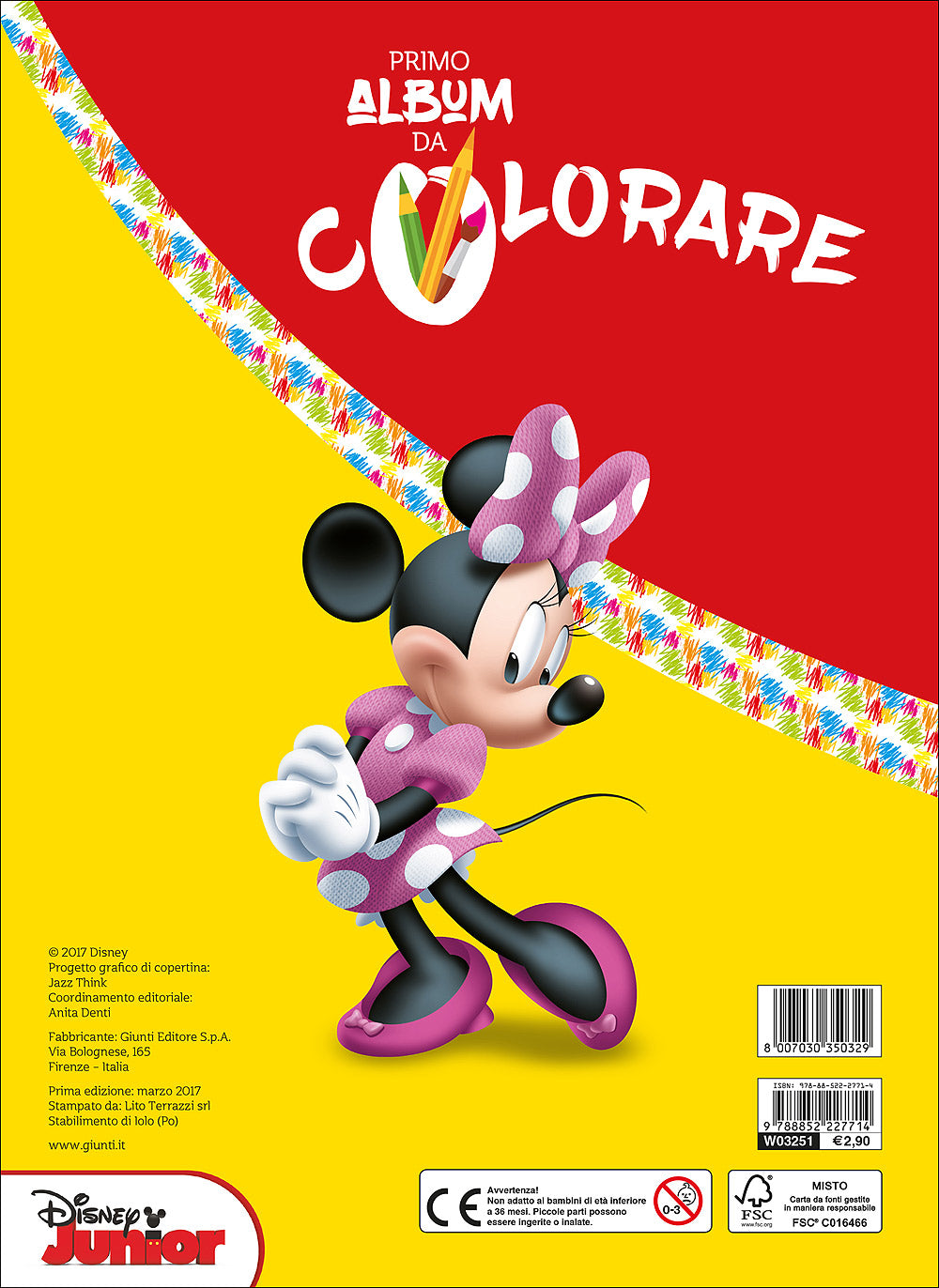 Primo Album da Colorare - La casa di Topolino