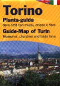 Torino::Pianta-guida della città con musei, chiese e fiere