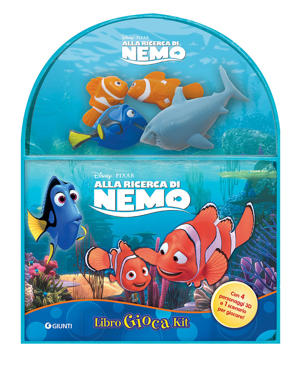 LibroGiocaKit - Alla ricerca di Nemo::Con 4 personaggi 3D e 1 scenario per giocare!