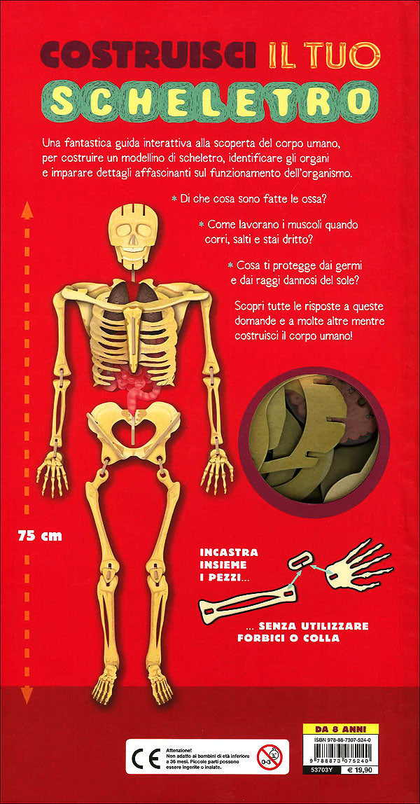 Costruisci il tuo scheletro e scopri come funziona il corpo umano, Richard  Walker