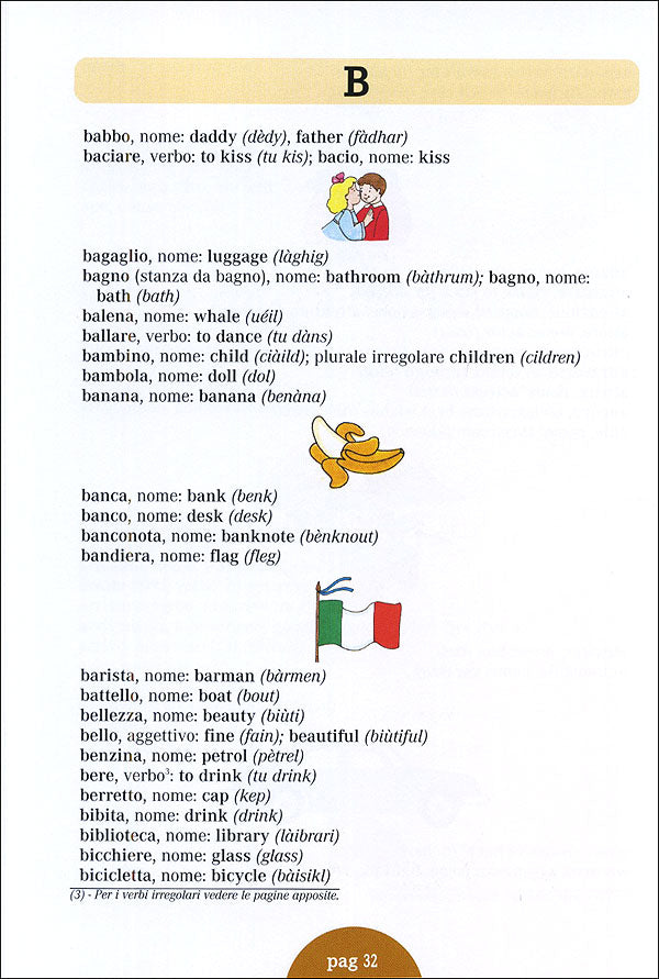 Dizionario inglese per bambini::Italiano/Inglese English/Italian - Strumenti per bambini di 8/11 anni