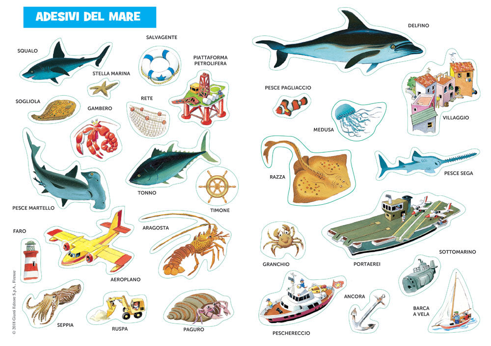 Mare::Curiosità - Stickers - Giochi