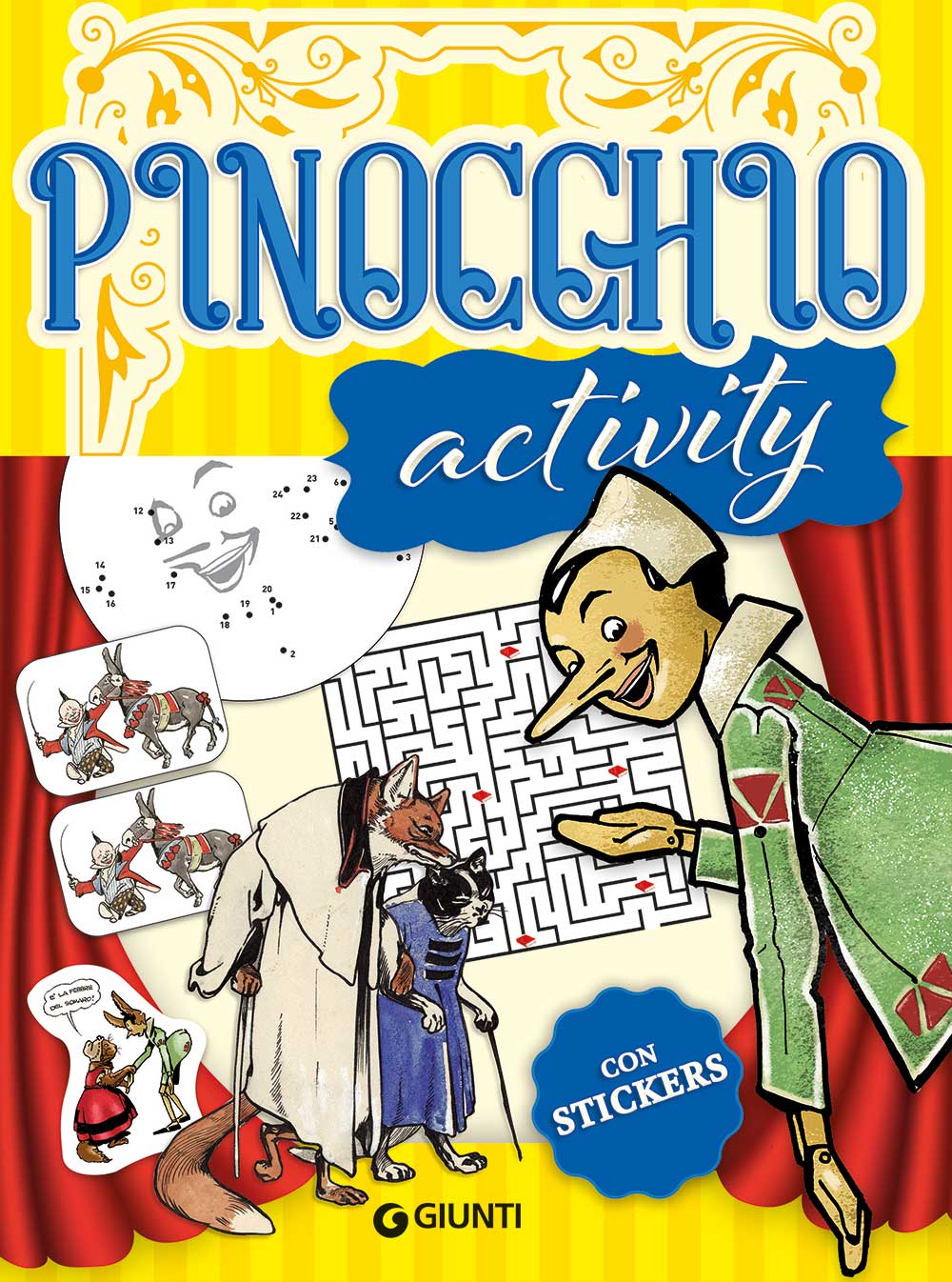 Pinocchio Activity::Con stickers