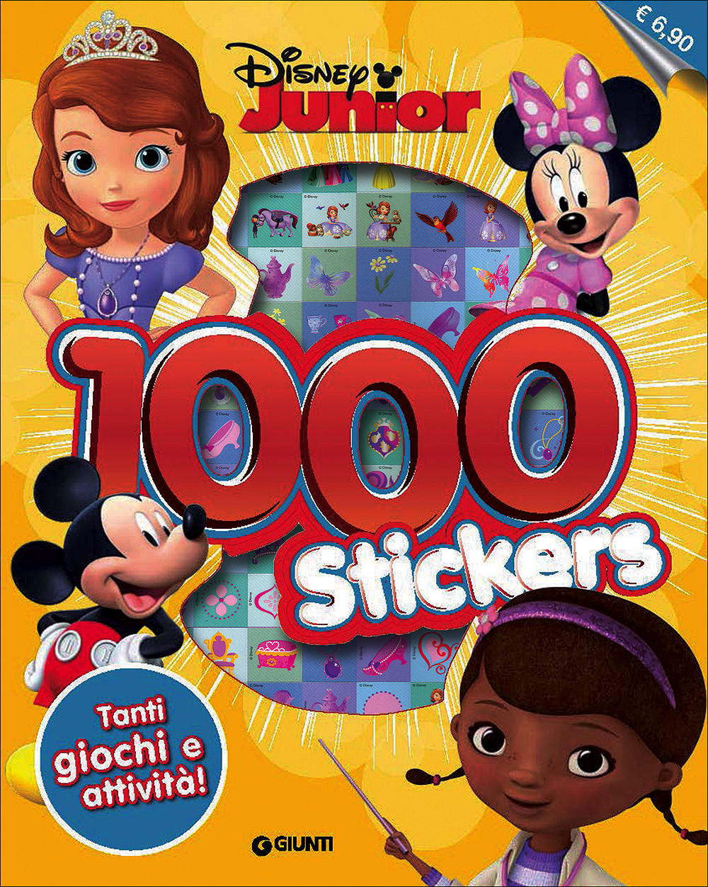 500/1000 Stickers - Disney Junior. 1000 Stickers::Tanti giochi e attività!