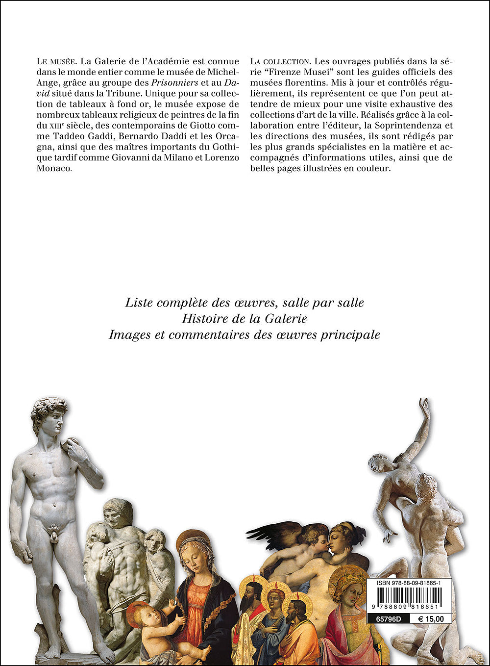Galerie de l'Académie (in francese)::Guide officiel. Toutes les oeuvres - Edizione aggiornata