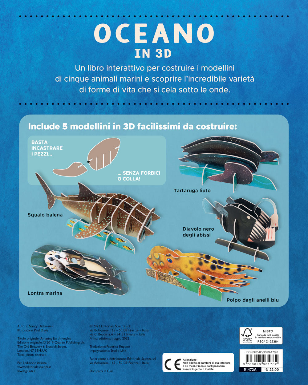 Oceano in 3D::Costruisci 5 animali marini