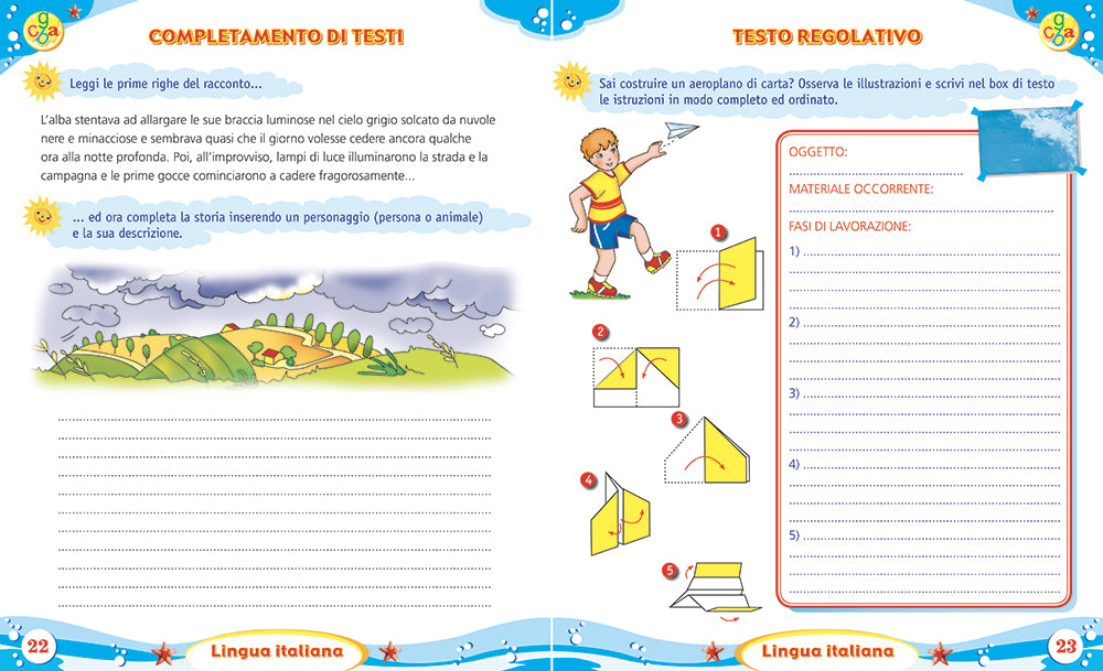 Imparo in vacanza -vado in quinta::Attività di ripasso per bambini della scuola primaria