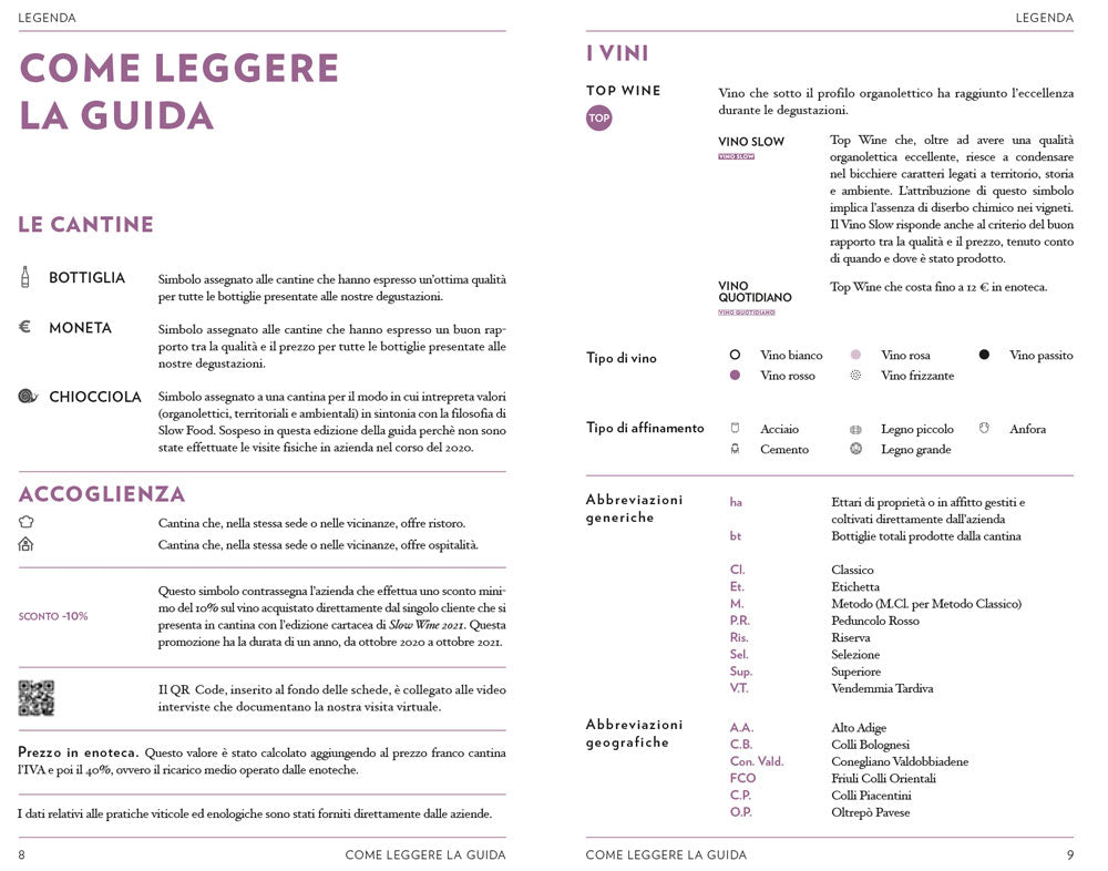 Slow Wine guida 2021::Storie di vita, vigne e vini in Italia