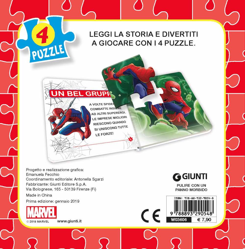 Libro Mini Puzzle - Spiderman