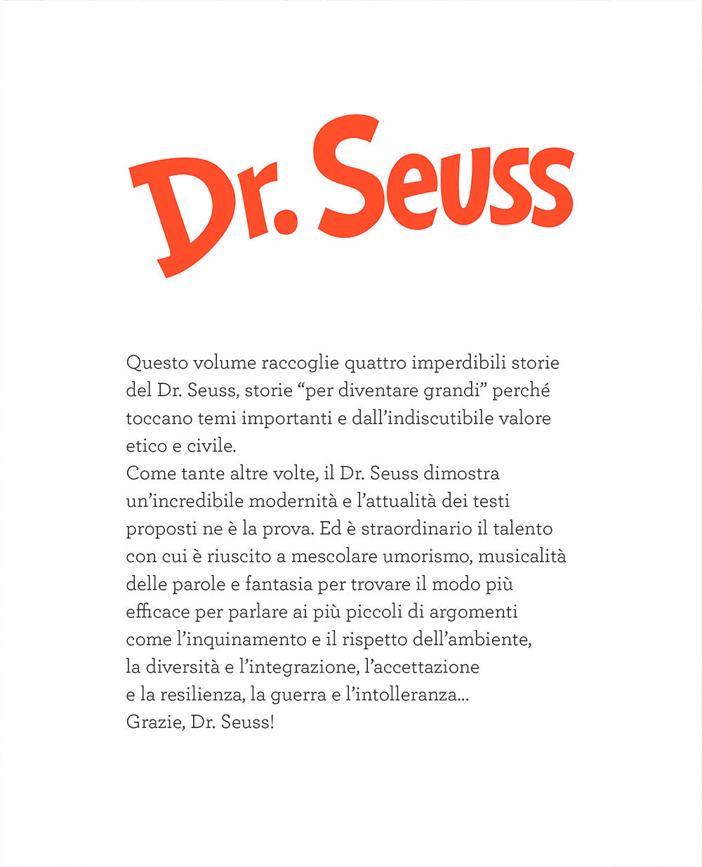 Seuss. Quattro storie per diventare grandi