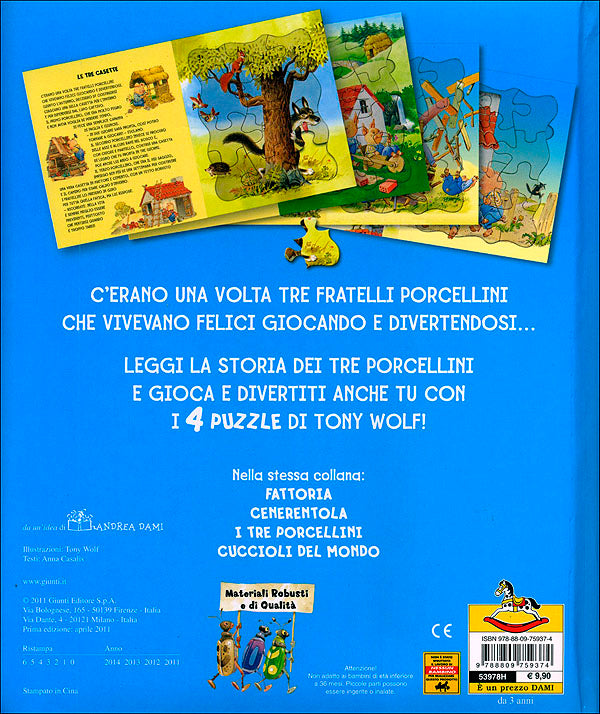 I tre porcellini::Con 4 puzzle di Tony Wolf