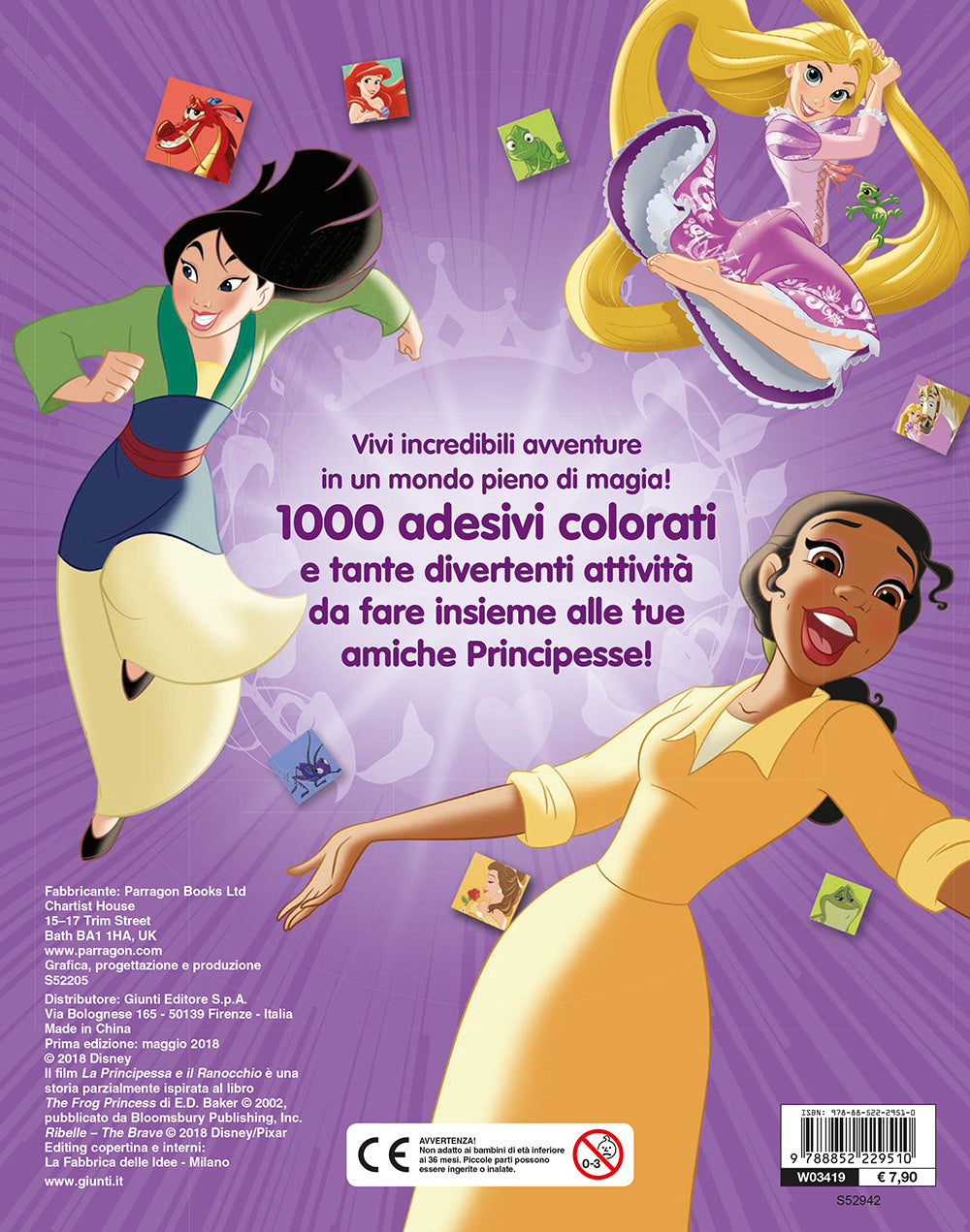 500/1000 Stickers - Principesse. 1000 Stickers::Tanti giochi e attività!