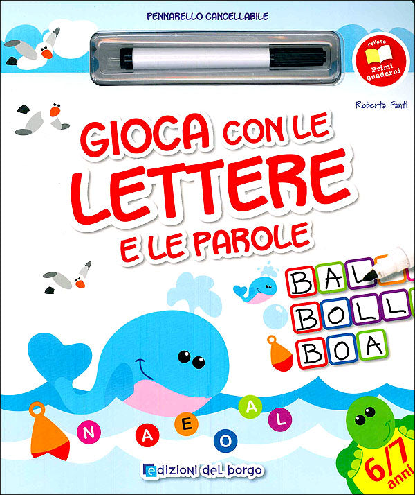 Gioca con le lettere e le parole::Con pennarello con inchiostro a base d'acqua