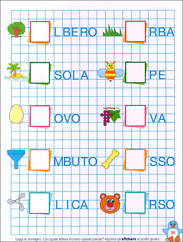 Imparo le lettere - 4/6 anni::Attività, giochi, stickers