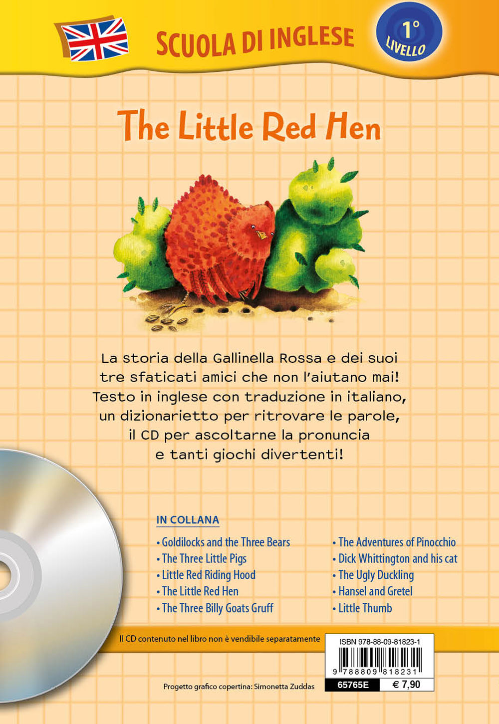 The Little Red Hen + CD::La Gallinella Rossa - Con traduzione e dizionario!