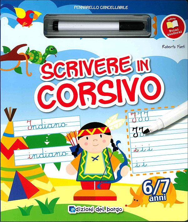 Scrivere in corsivo::Con pennarello con inchiostro a base d'acqua