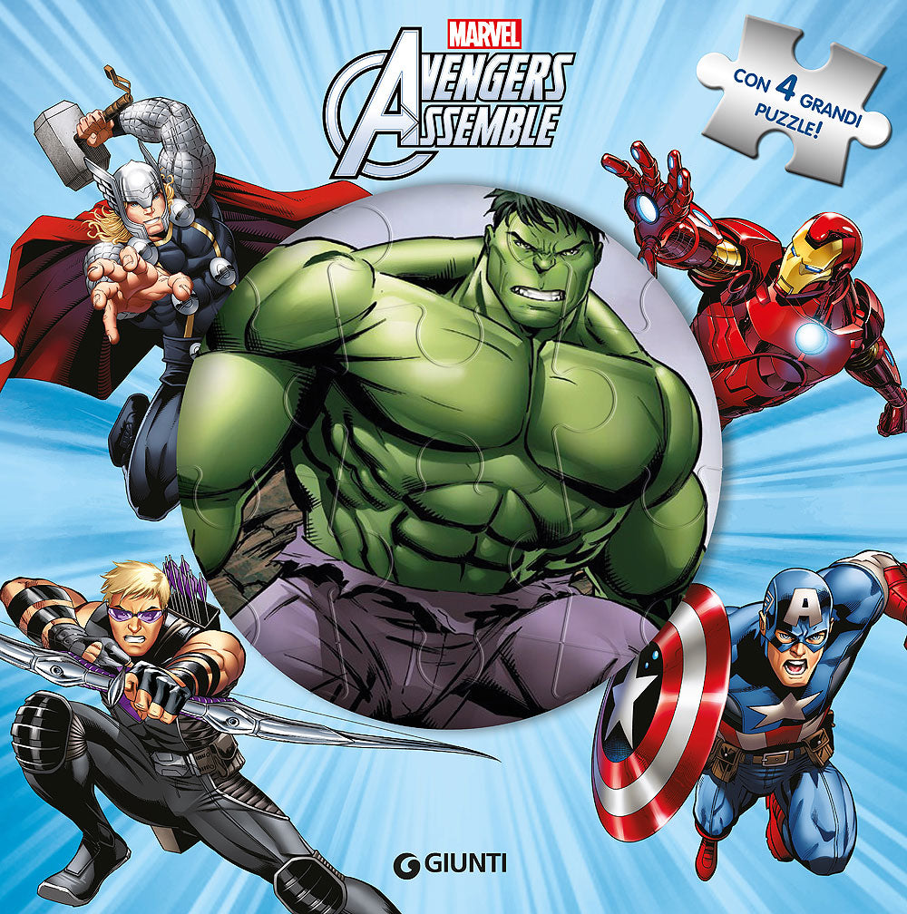 Libri Puzzle - Avengers Assemble::Con 4 grandi puzzle!