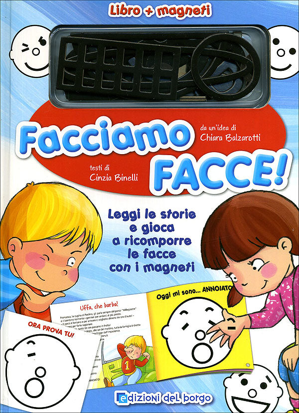 Facciamo facce!::Leggi le storie e gioca a ricomporre le facce con i magneti