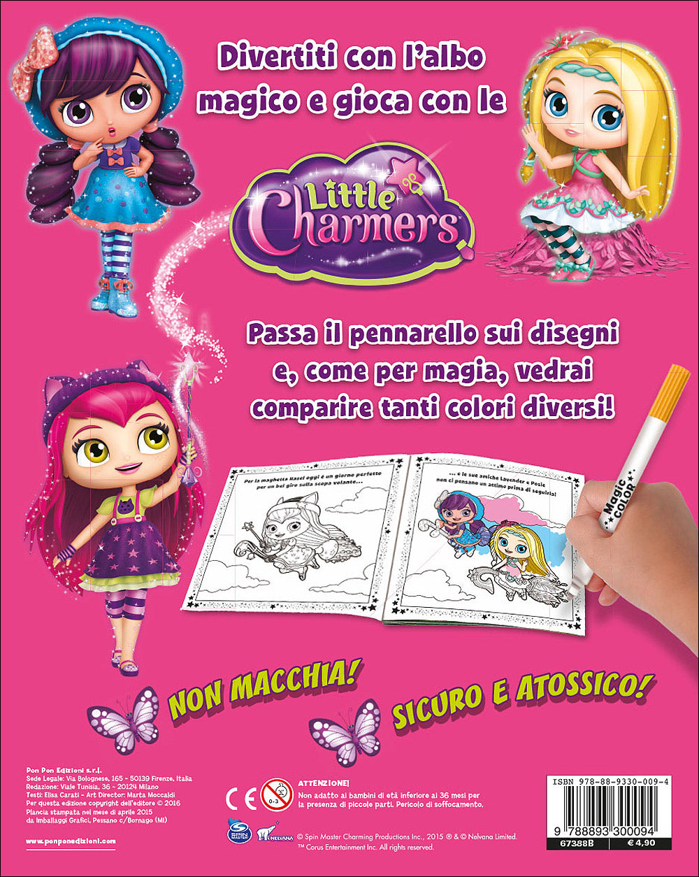 Albo Magico Little Charmers - Tre magiche amiche::Con il pennarello svelacolori