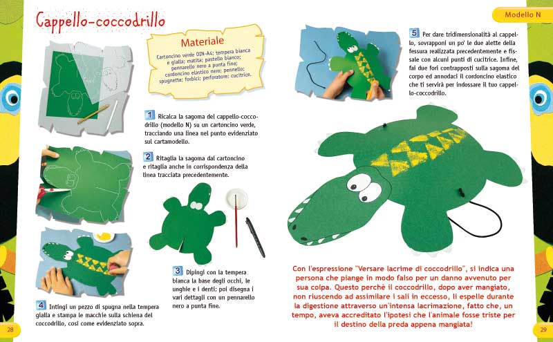 Animali selvatici del bosco, della foresta e della savana::Attività creative per bambini. Con cartamodello