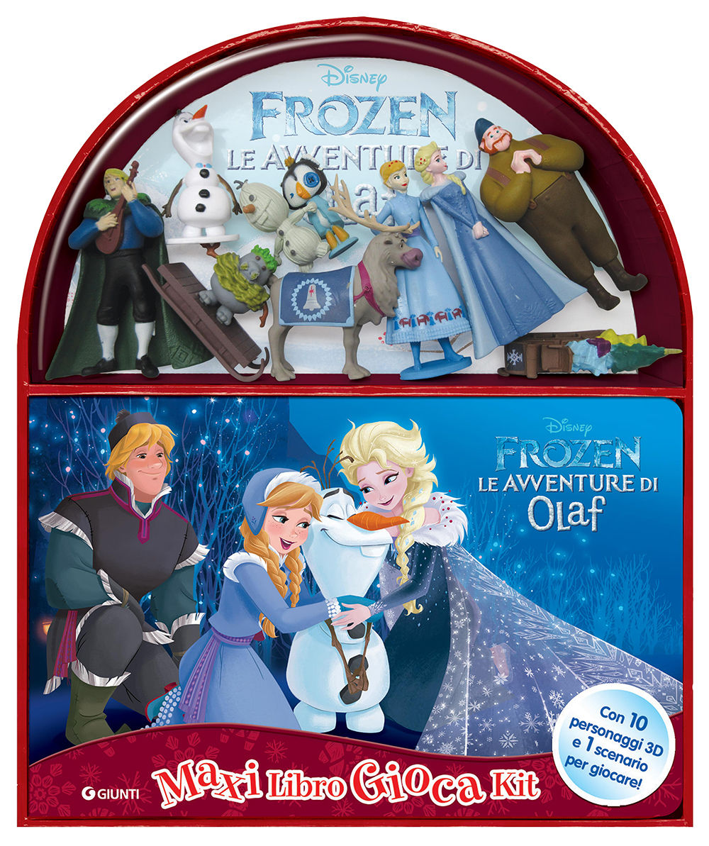 Frozen. Le avventure di Olaf - Maxi LibroGiocaKit ::Con 10 personaggi 3D e 1 scenario per giocare!