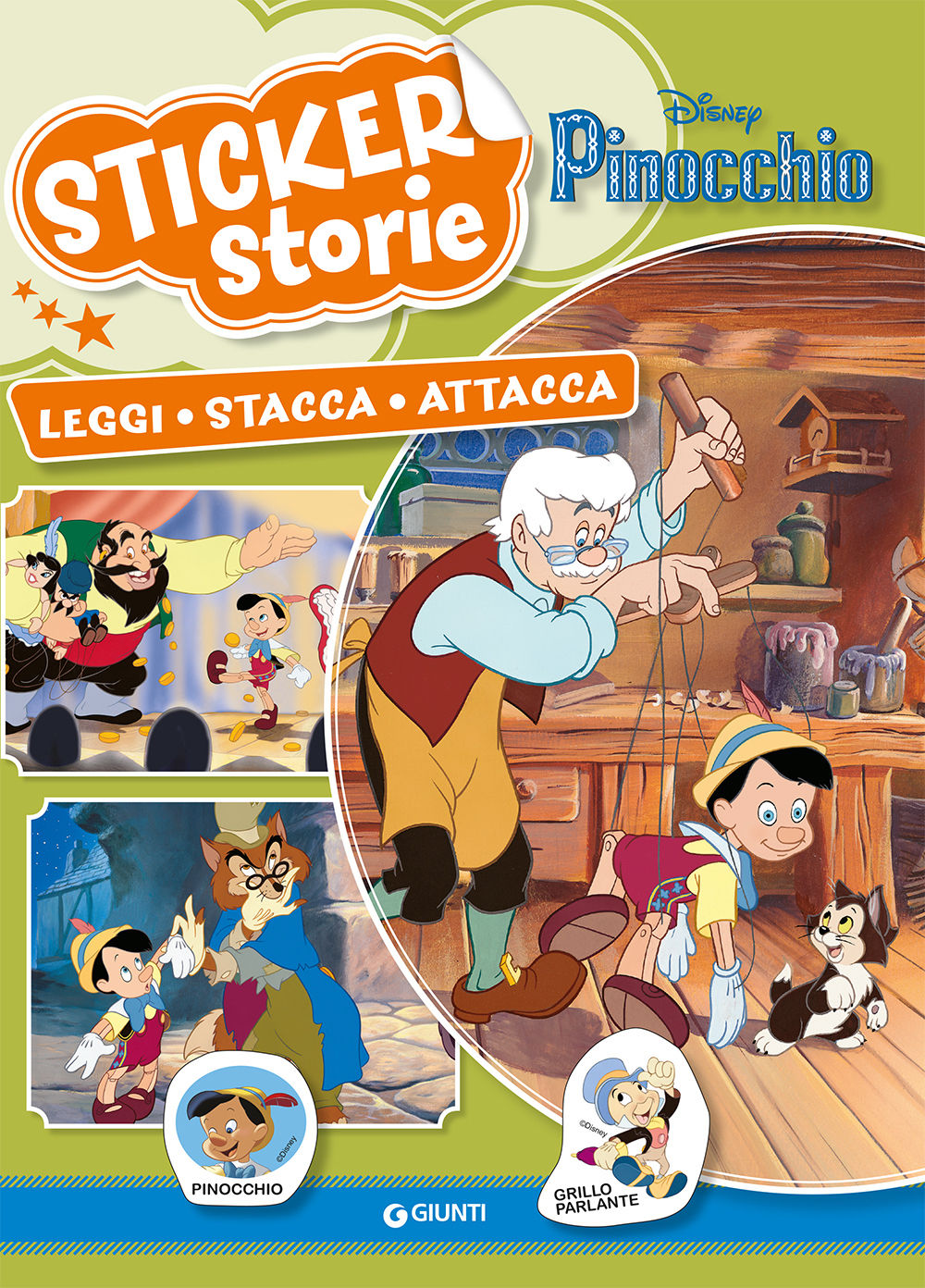 Sticker Storie - Pinocchio::Leggi - Stacca - Attacca