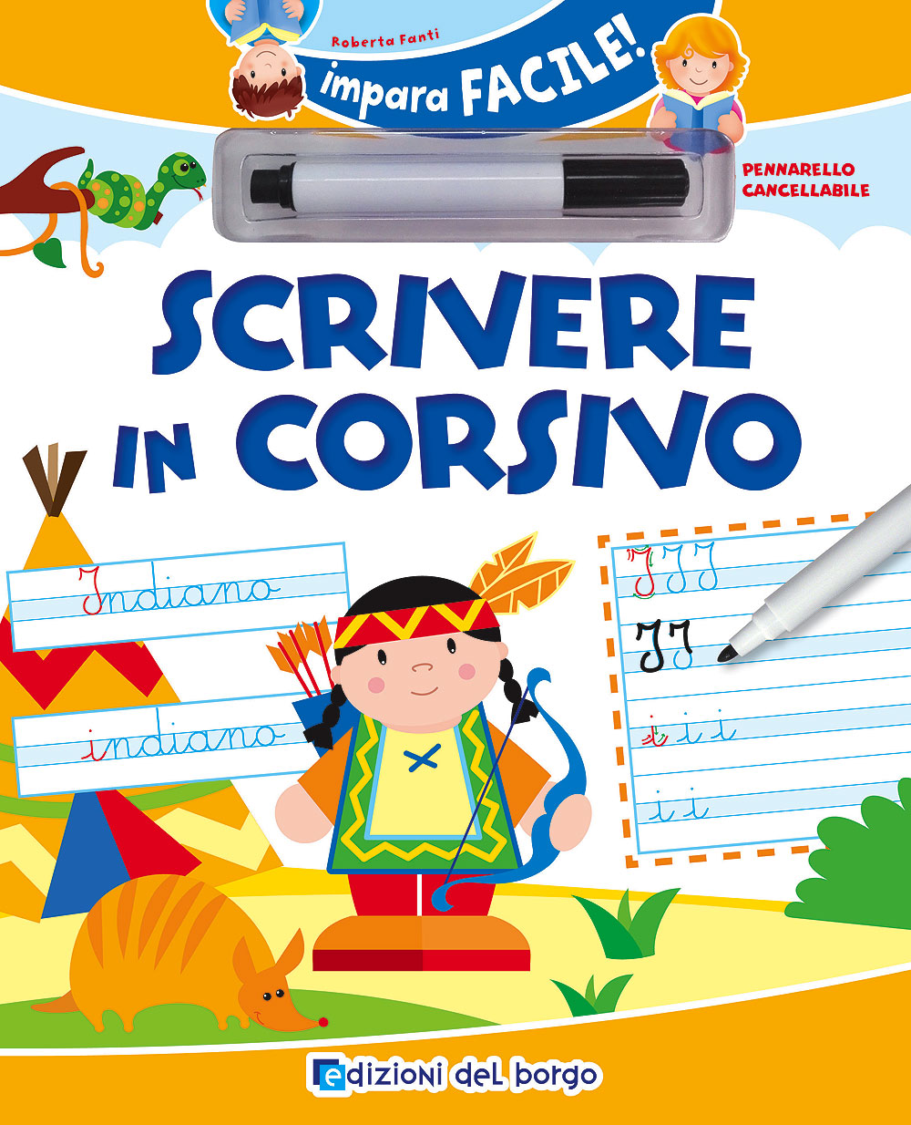 Scrivere in corsivo::Con pennarello con inchiostro a base d'acqua