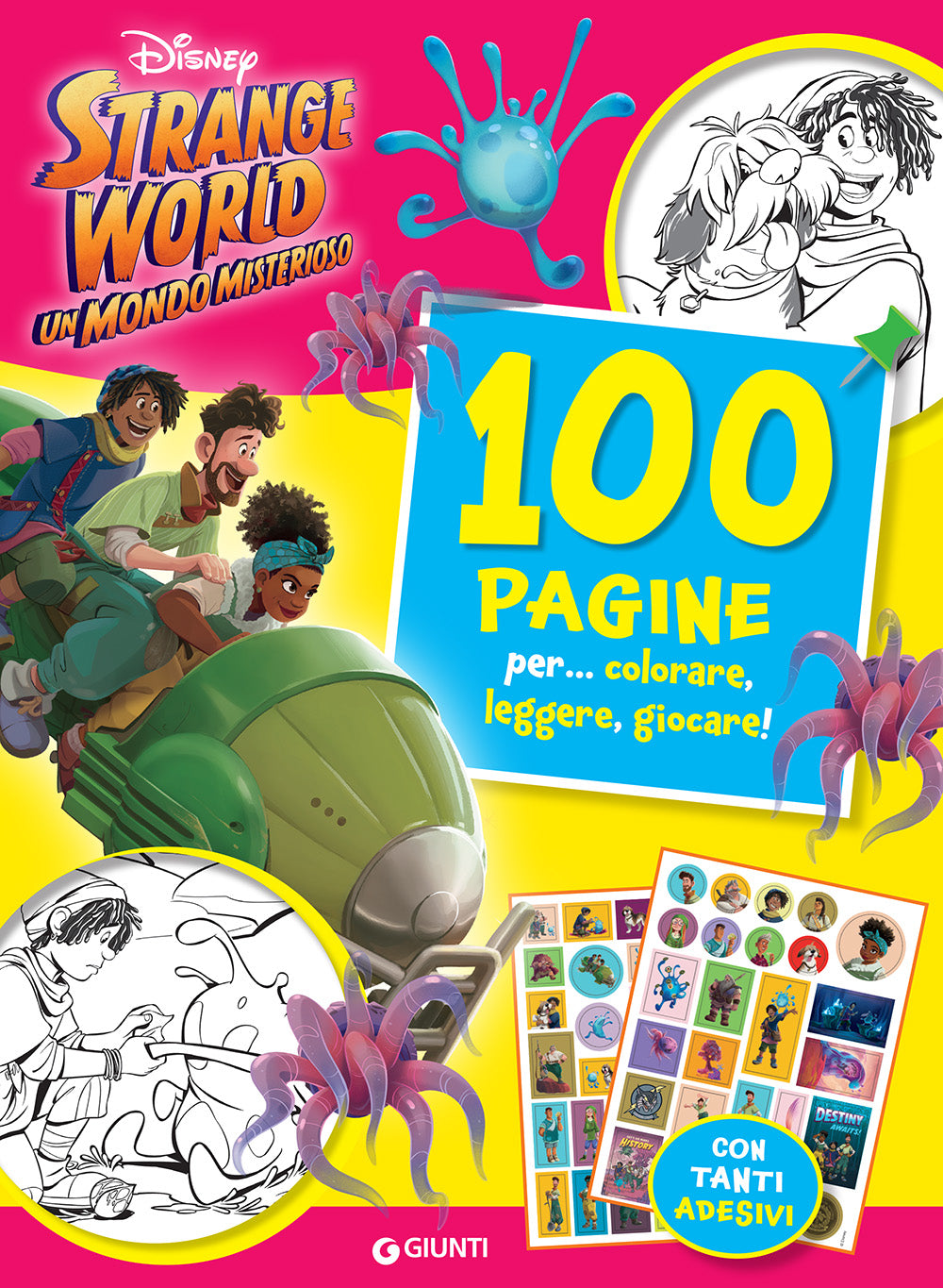 Strange World 100 Pagine per colorare, leggere, giocare::Un mondo misterioso