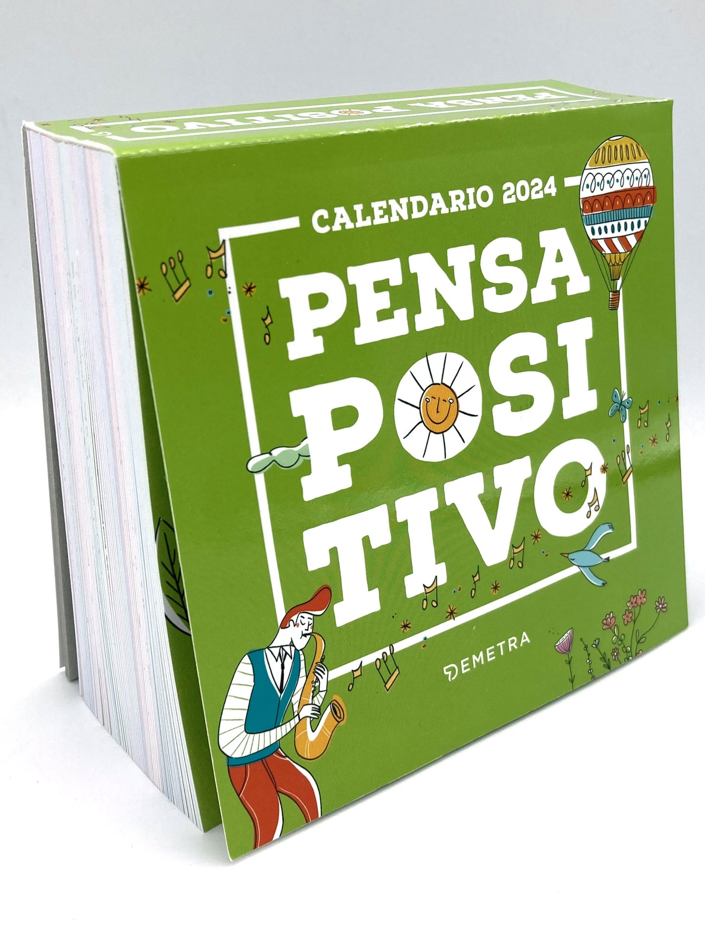 Calendario Pensa Positivo 2024 da tavolo (13.8 x 12.7 cm)