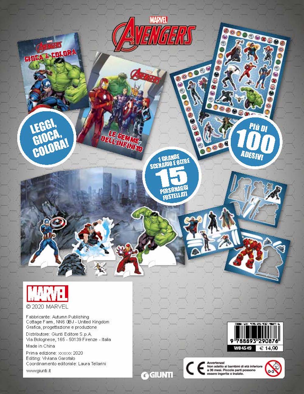 Marvel Avengers Storie di Latta::Leggi, gioca, colora