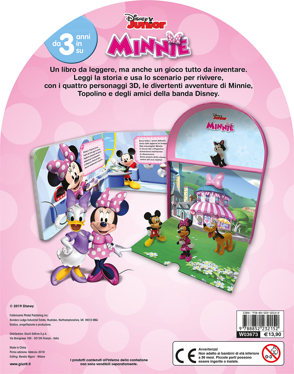 Minnie - LibroGiocaKit::Con 4 personaggi 3D e 1 scenario per giocare!