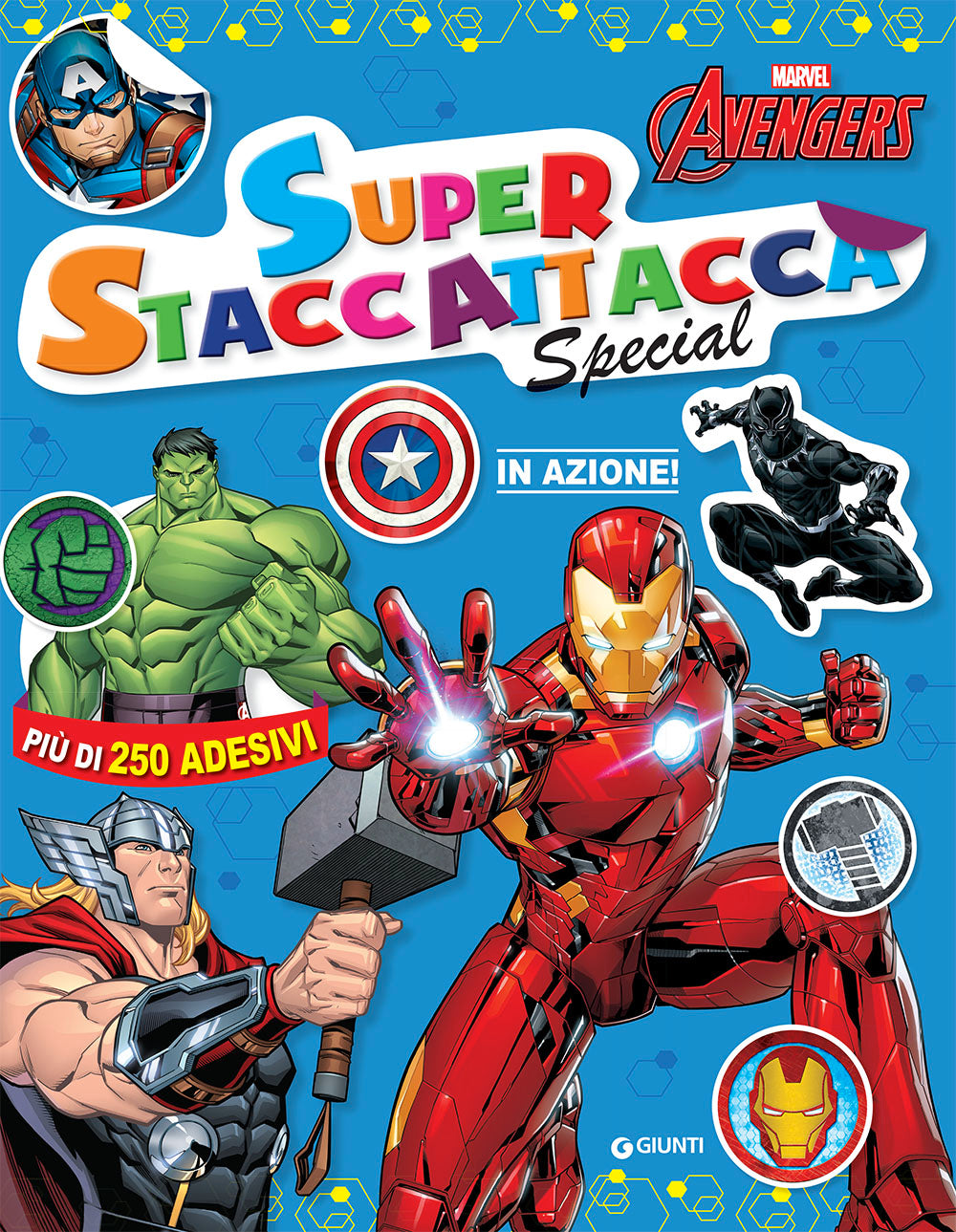 Super staccattacca Special Marvel Avengers::In Azione! Più di 250 adesivi