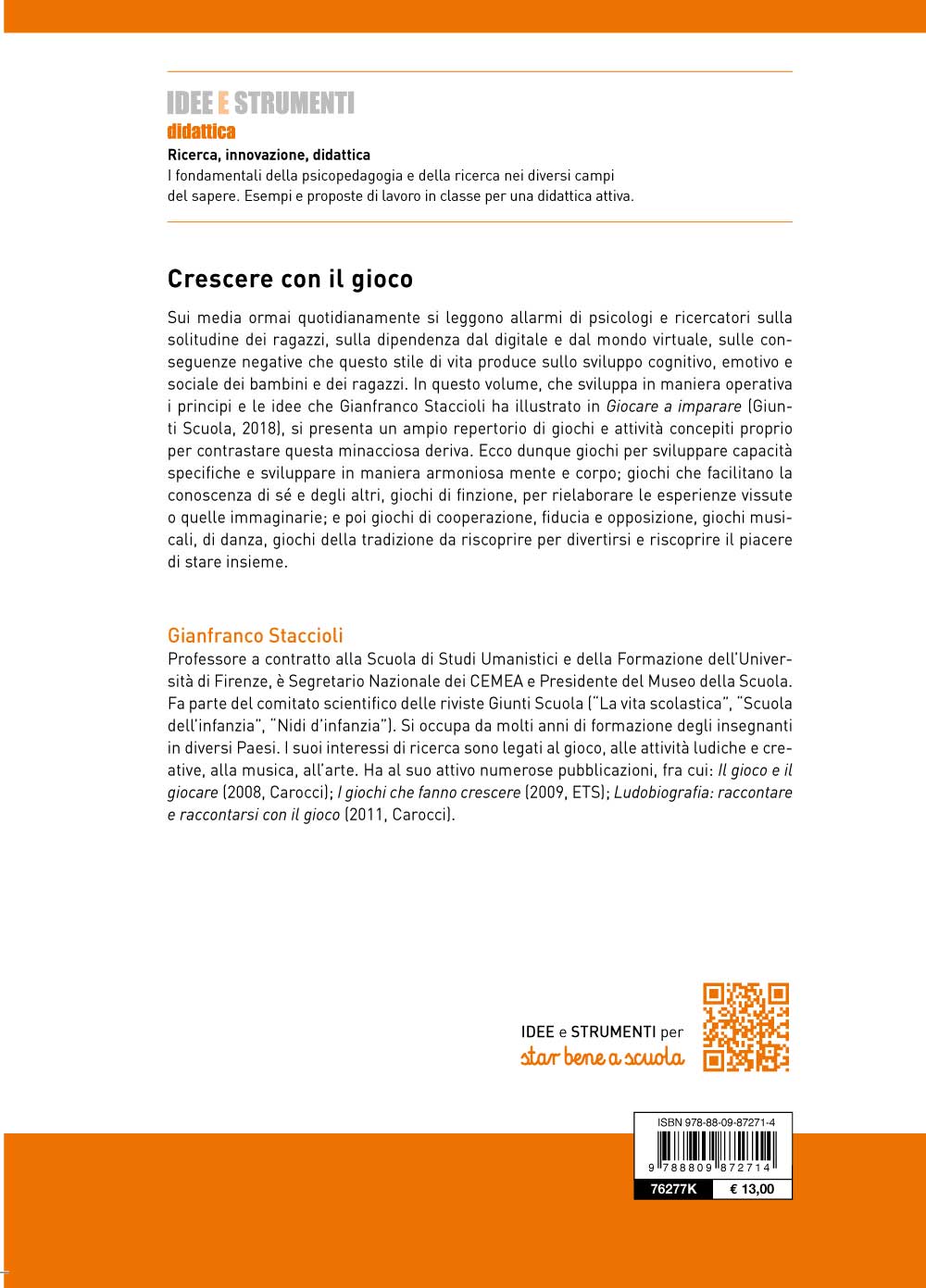 Crescere con il gioco::Percorsi e attività di movimento per la scuola dall’infanzia alla primaria