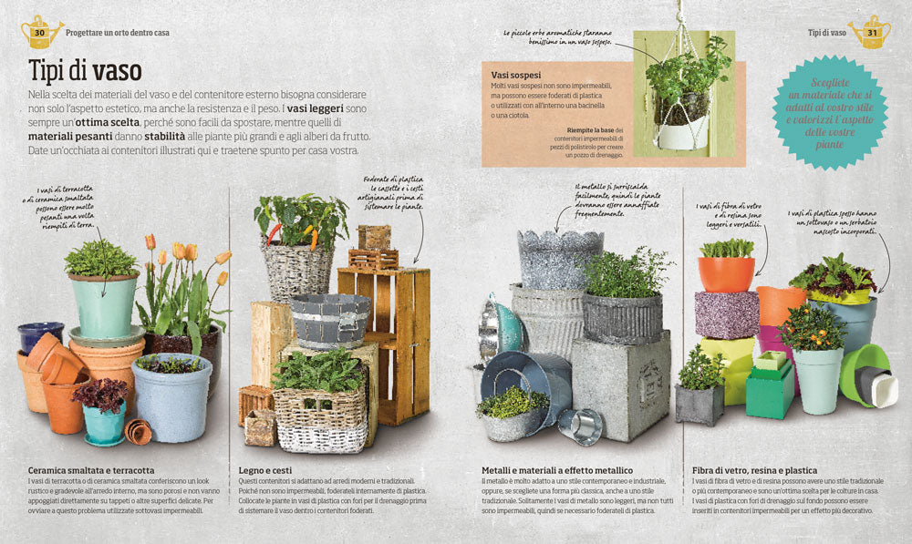 L'orto dentro casa::Idee creative per coltivare frutta, verdura, fiori eduli ed erbe aromatiche in casa o sul balcone