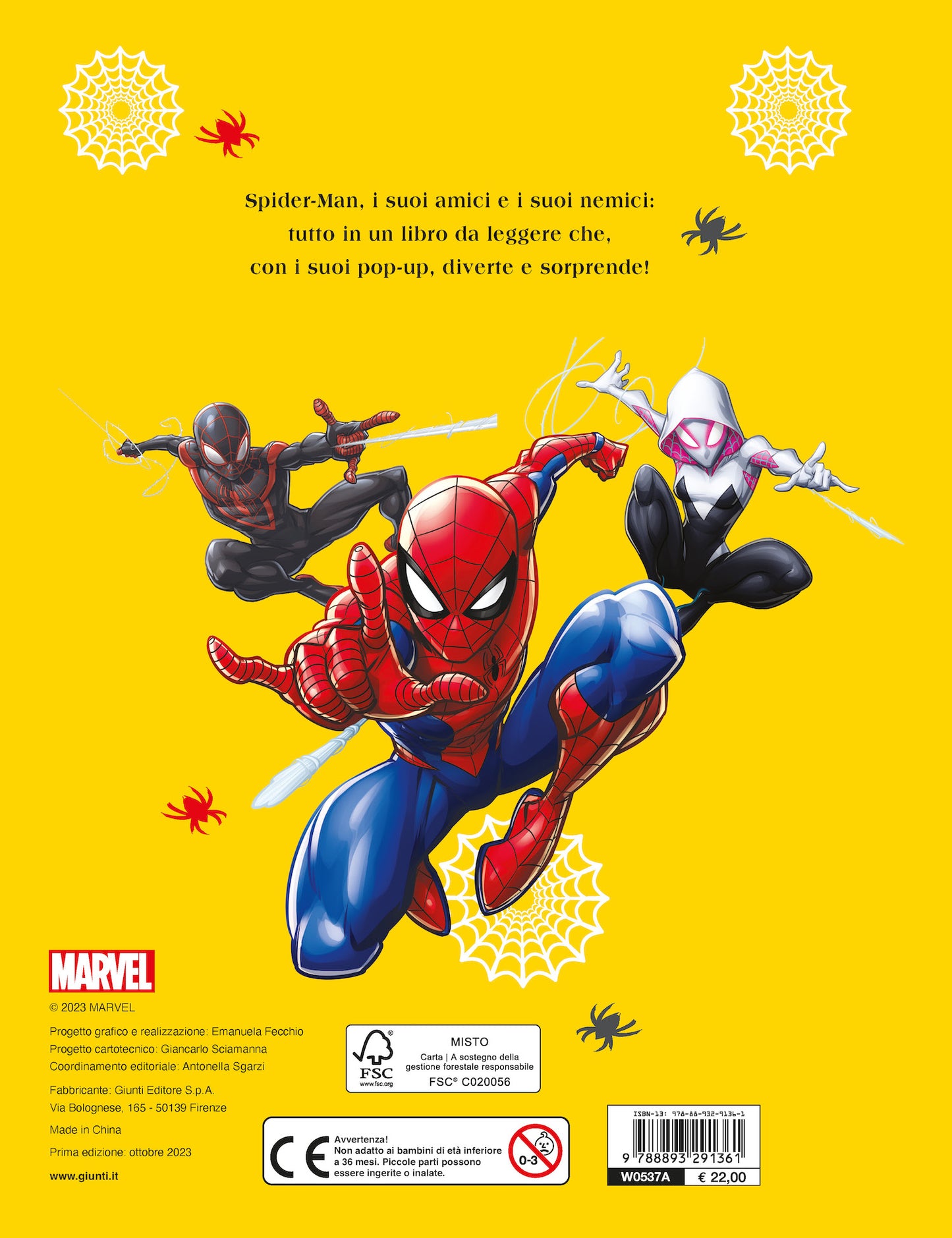 Libro Pop-up Spider-man::Le storie in 3d