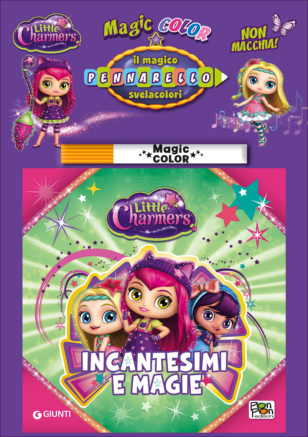 Albo Magico Little Charmers - Incantesimi e magie::Con il pennarello svelacolori