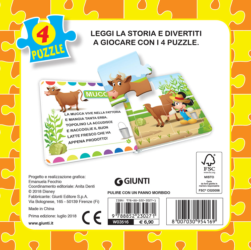 Libro Mini Puzzle - Disney Baby. La Fattoria