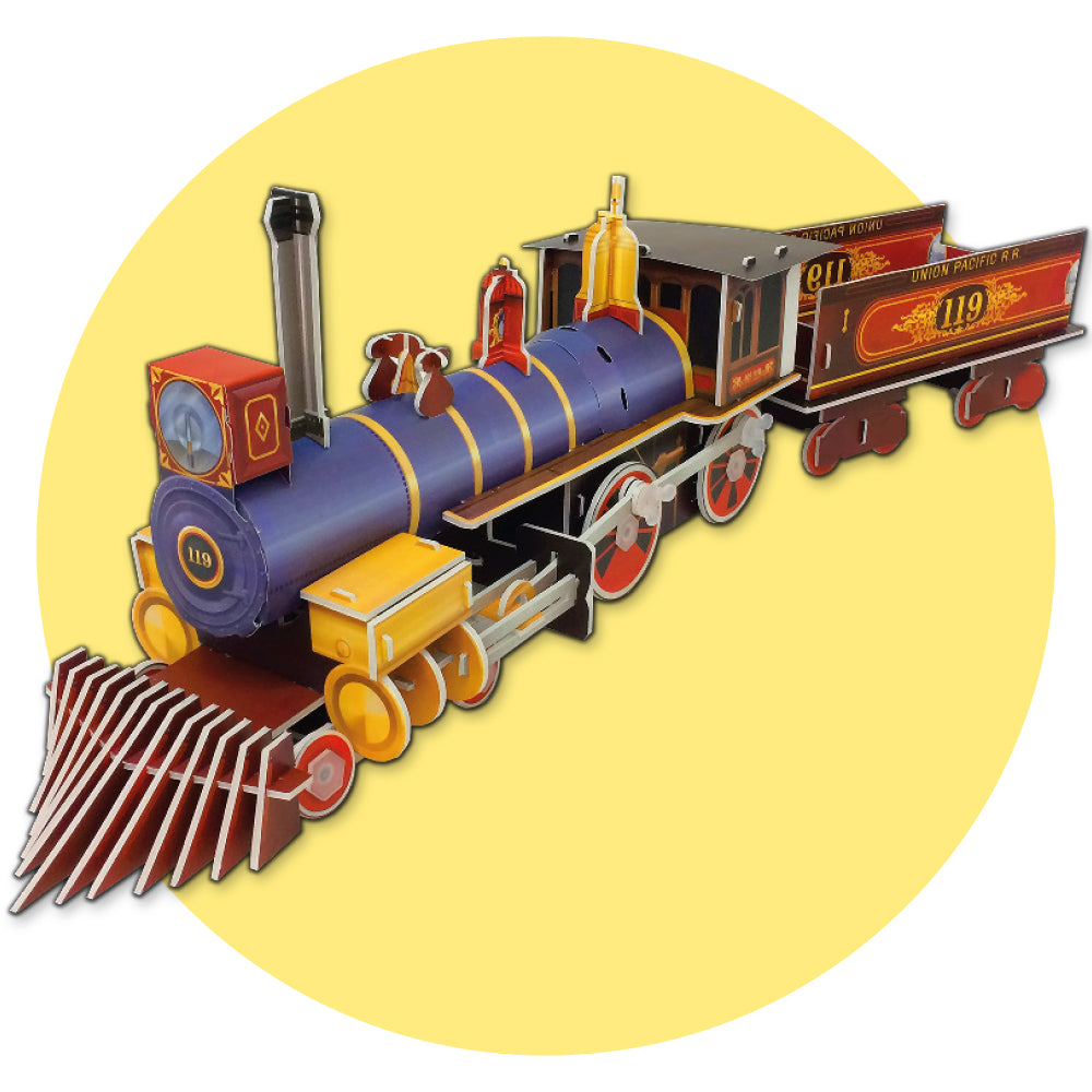 Costruisci il tuo treno::Costruisci un treno di 65 cm che si muove davvero - Libro + modellino di 144 pezzi