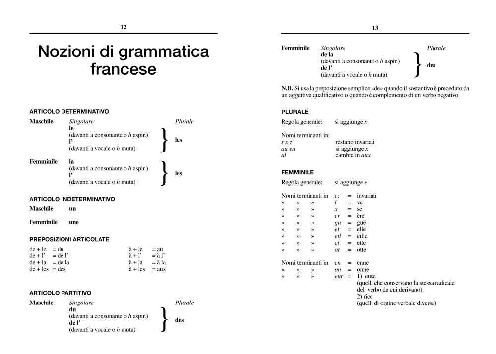 Dizionario francese-italiano italiano-francese