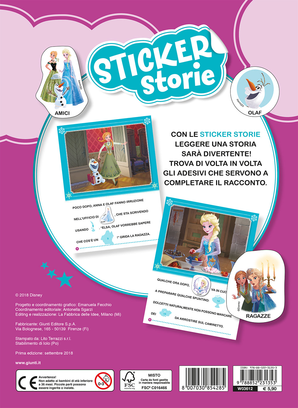 Sticker Storie - Frozen::Leggi - Stacca - Attacca