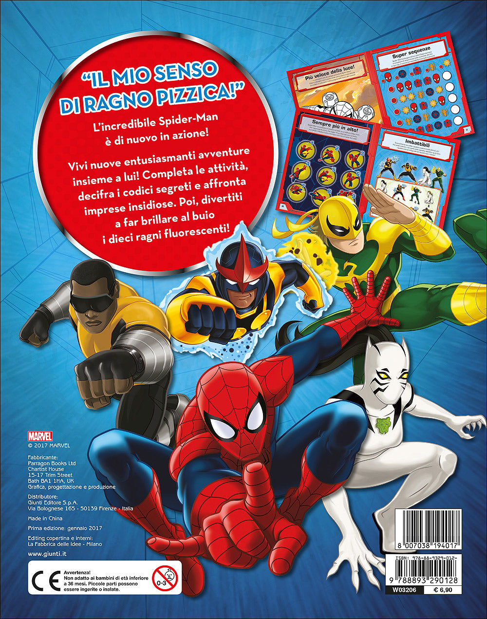 Super Album - Ultimate Spider-Man::Con 10 ragni fluorescenti!