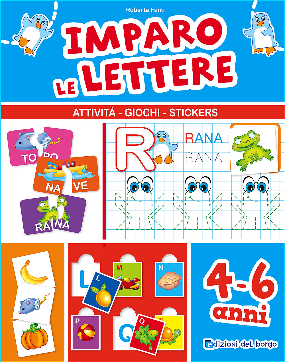 Imparo le lettere - 4/6 anni::Attività, giochi, stickers