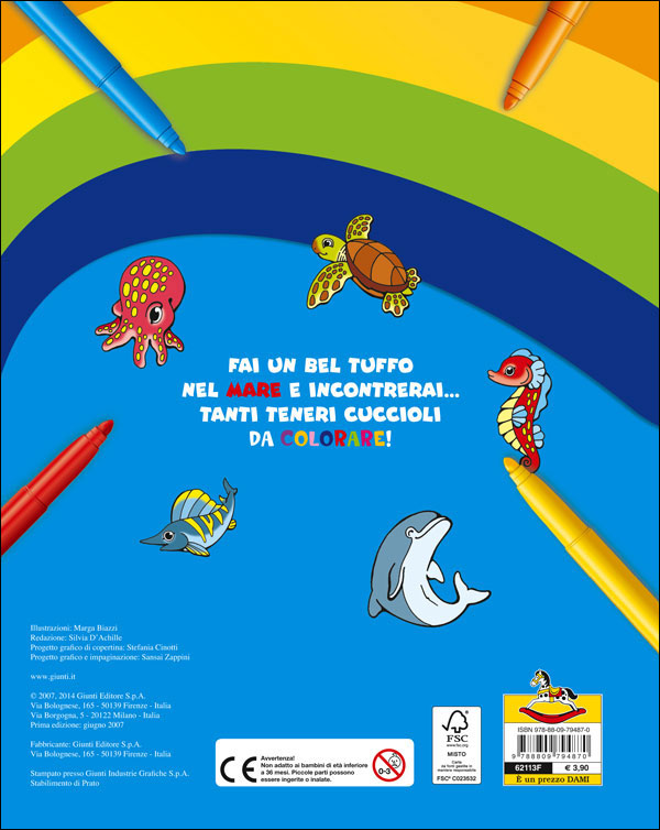 I cuccioli del mare da colorare::Con 4 pagine di giochi!