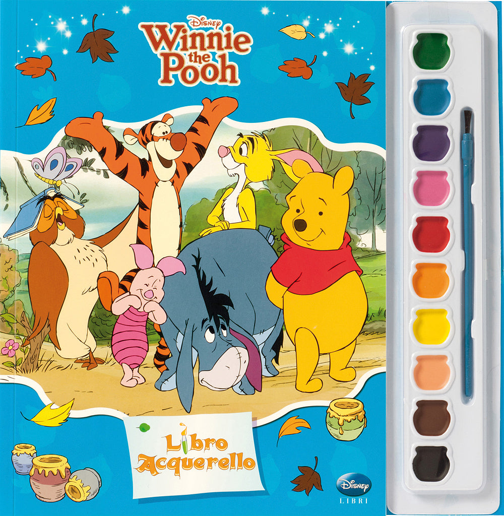 Libro Acquerello - Winnie the Pooh::Contiene 10 acquerelli e un pennello