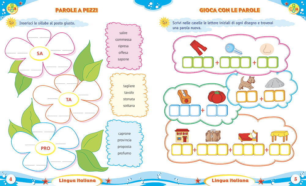 Imparo in vacanza - vado in quarta::Attività di ripasso per bambini della scuola primaria