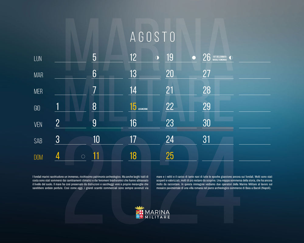 Calendario Marina Militare 2024 (da parete)