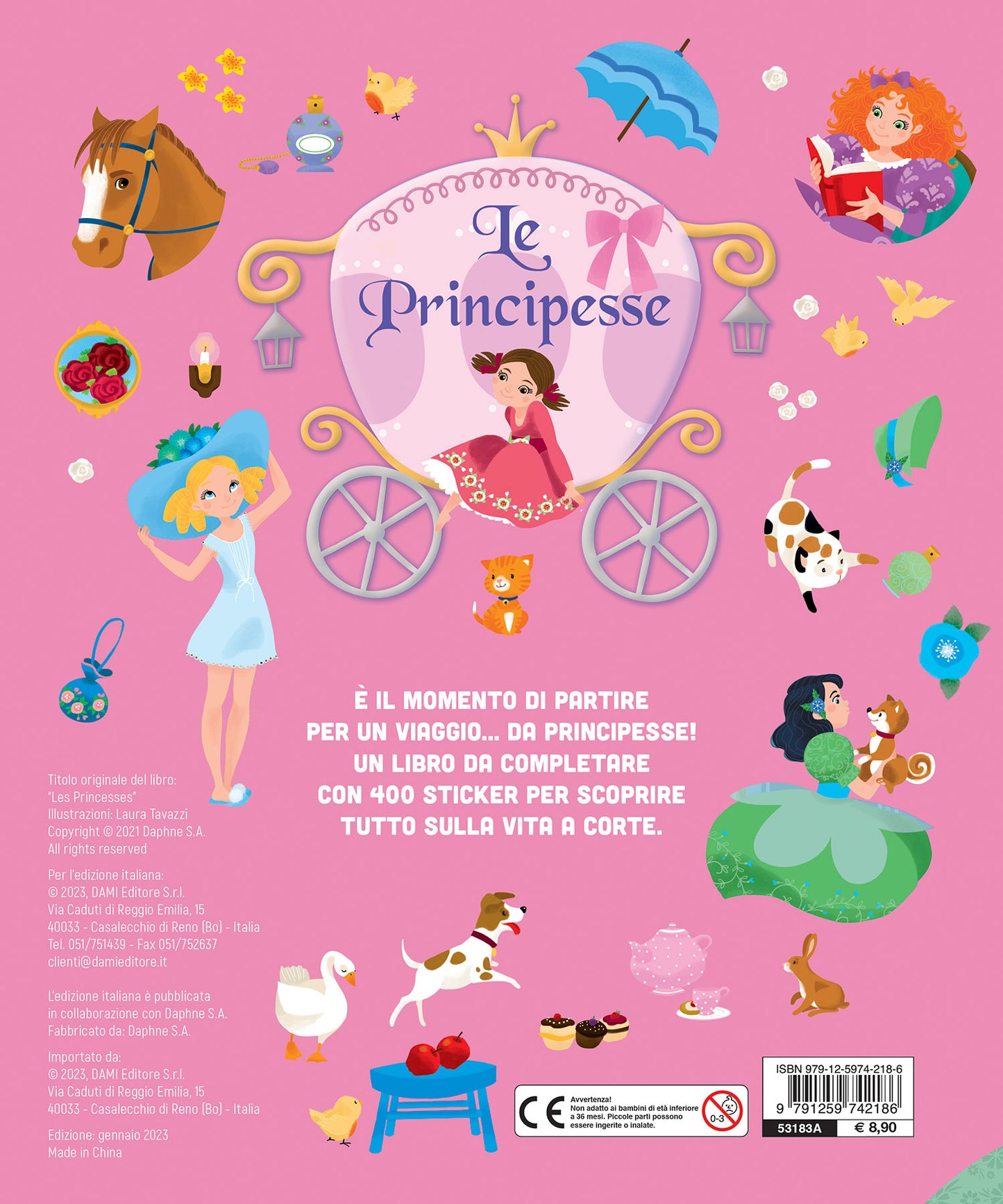 Le principesse. 400 stickers - 9791259742186 in Libri con adesivi