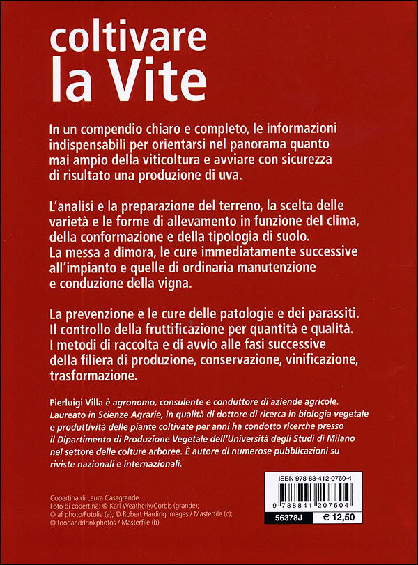 Coltivare la Vite::Le varietà, le forme di allevamento, le cure dall'impianto alla raccolta